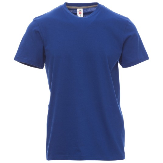 KOSZULKA T-SHIRT KRÓTKI RĘKAW SUNSET - KRÓLEWSKI NIEBIESKI