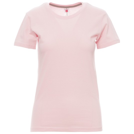 KOSZULKA T-SHIRT KRÓTKI RĘKAW SUNSET LADY - CIENISTY RÓŻOWY