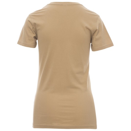 KOSZULKA T-SHIRT KRÓTKI RĘKAW SUNSET LADY - CIEPŁY BRĄZ