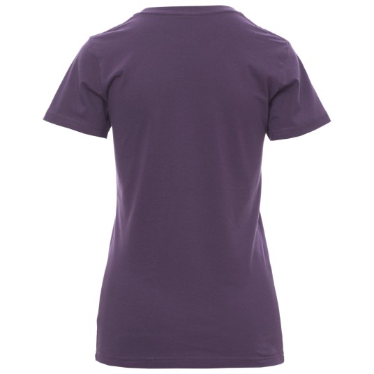 KOSZULKA T-SHIRT KRÓTKI RĘKAW SUNSET LADY - FIOLETOWO-INDYGOWY