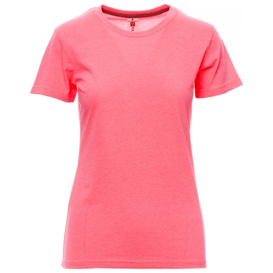 KOSZULKA T-SHIRT KRÓTKI RĘKAW SUNSET LADY FLUO - FUKSJOWY FLUO