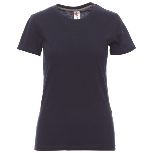 KOSZULKA T-SHIRT KRÓTKI RĘKAW SUNSET LADY - GRANATOWY