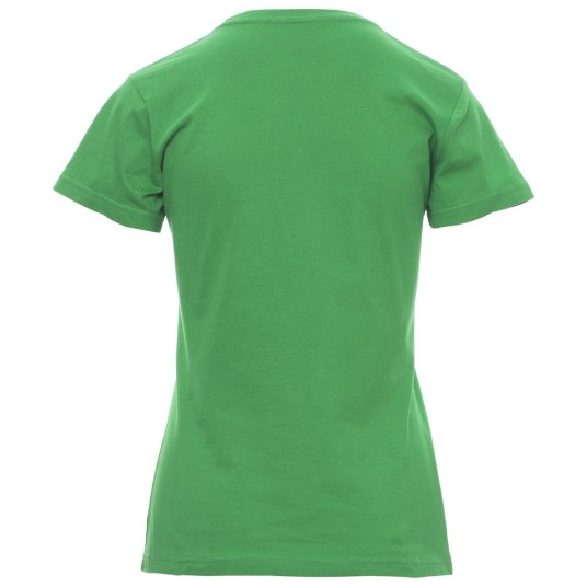 KOSZULKA T-SHIRT KRÓTKI RĘKAW SUNSET LADY - ŻELOWY ZIELONY