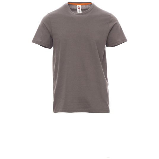 KOSZULKA T-SHIRT KRÓTKI RĘKAW SUNSET - SZARY STALOWY