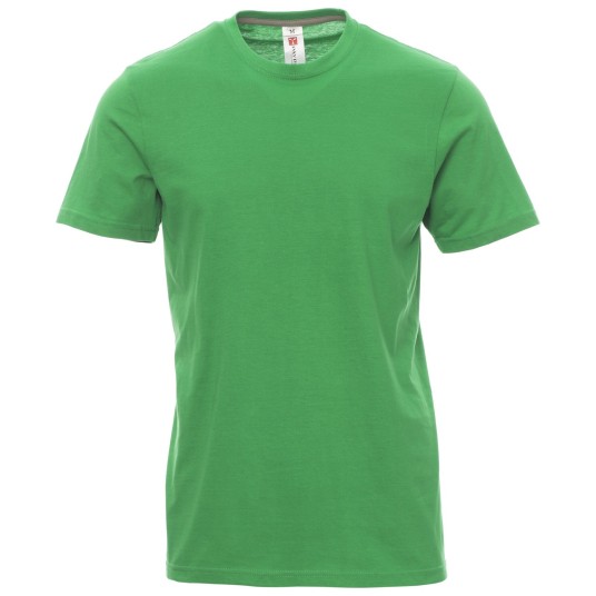 KOSZULKA T-SHIRT KRÓTKI RĘKAW SUNSET - ŻELOWY ZIELONY