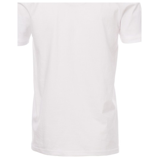 KOSZULKA T-SHIRT KRÓTKI RĘKAW V-NECK - BIAŁY