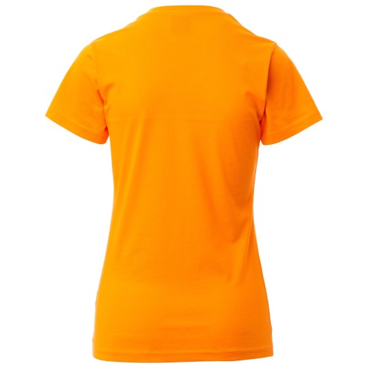 KOSZULKA T-SHIRT KRÓTKI RĘKAW V-NECK LADY - POMARAŃCZOWY
