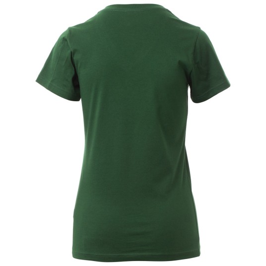 KOSZULKA T-SHIRT KRÓTKI RĘKAW V-NECK LADY - ZIELONY