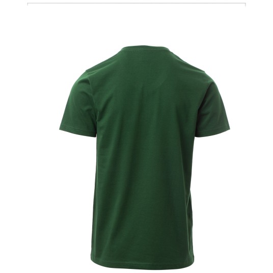 KOSZULKA T-SHIRT KRÓTKI RĘKAW V-NECK - ZIELONY