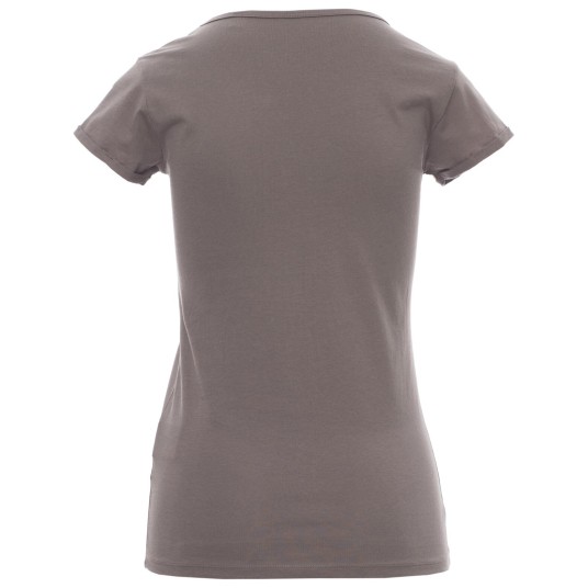 KOSZULKA T-SHIRT KRÓTKI RĘKAW YOUNG LADY - SZARY STALOWY