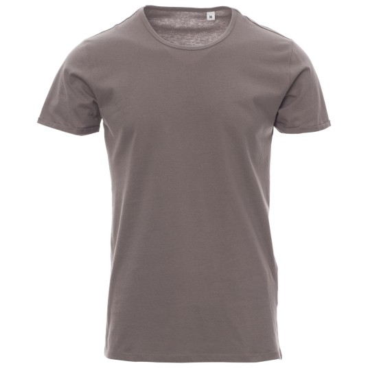 KOSZULKA T-SHIRT KRÓTKI RĘKAW YOUNG - SZARY STALOWY