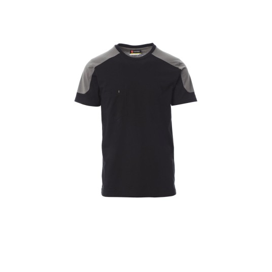KOSZULKA T-SHIRT MĘSKA CORPORATE - CZARNY/ZADYMIONY