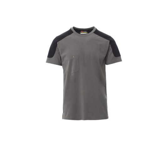KOSZULKA T-SHIRT MĘSKA CORPORATE - ZADYMIONY/CZARNY