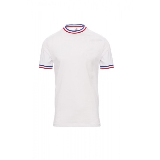 KOSZULKA T-SHIRT MĘSKA FLAG - BIAŁY/FRANCJA