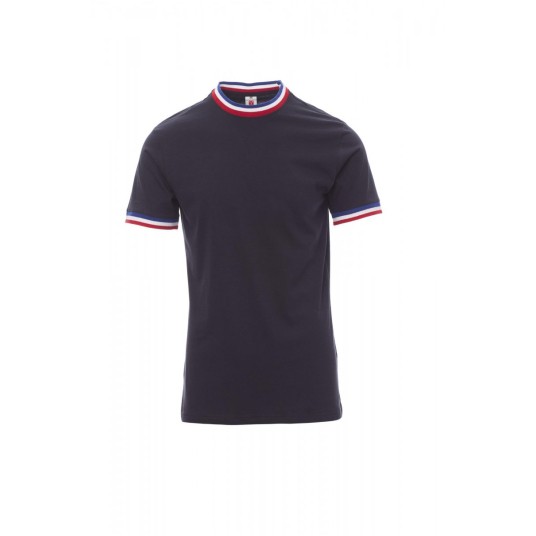 KOSZULKA T-SHIRT MĘSKA FLAG - GRANATOWY/FRANCJA