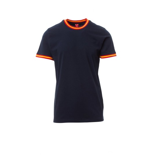 KOSZULKA T-SHIRT MĘSKA FLAG - GRANATOWY/HISZPANIA