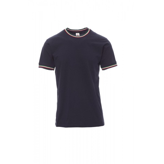 KOSZULKA T-SHIRT MĘSKA FLAG - GRANATOWY/WŁOCHY