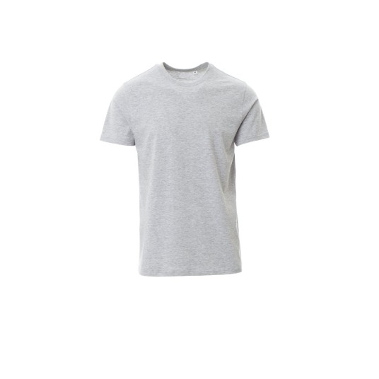 KOSZULKA T-SHIRT MĘSKA FREE MELANGE - SZARY MELANŻ
