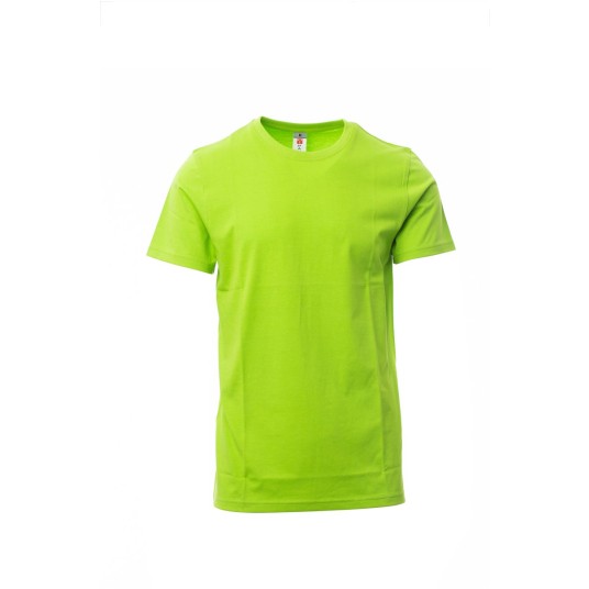 KOSZULKA T-SHIRT MĘSKA PRINT - JASKRAWOZIELONY