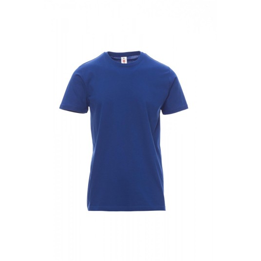 KOSZULKA T-SHIRT MĘSKA PRINT - KRÓLEWSKI NIEBIESKI