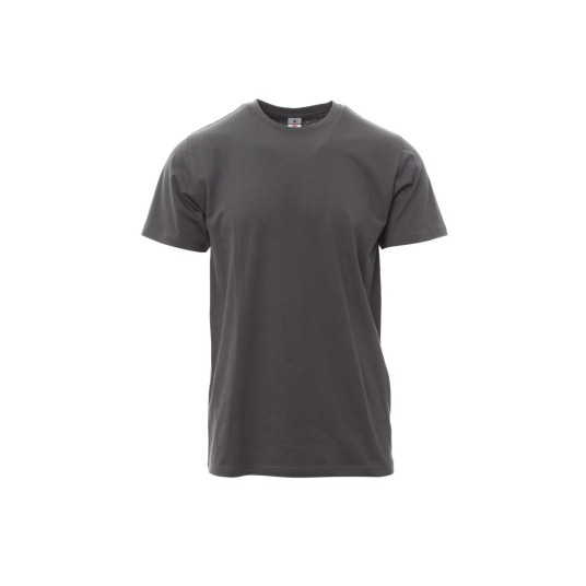 KOSZULKA T-SHIRT MĘSKA PRINT - ZADYMIONY