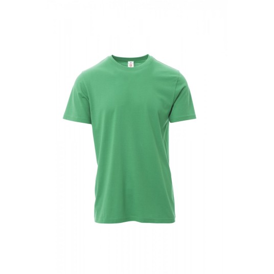 KOSZULKA T-SHIRT MĘSKA PRINT - ŻELOWY ZIELONY