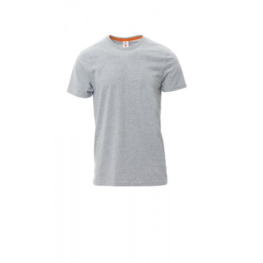 KOSZULKA T-SHIRT MĘSKA SUNRISE MELANGE - SZARY MELANŻ