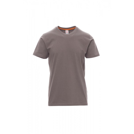 KOSZULKA T-SHIRT MĘSKA SUNRISE - SZARY STALOWY