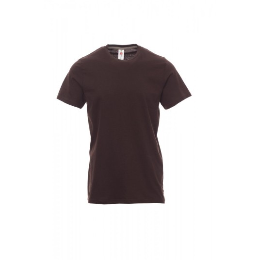 KOSZULKA T-SHIRT MĘSKA SUNSET - BRĄZOWY