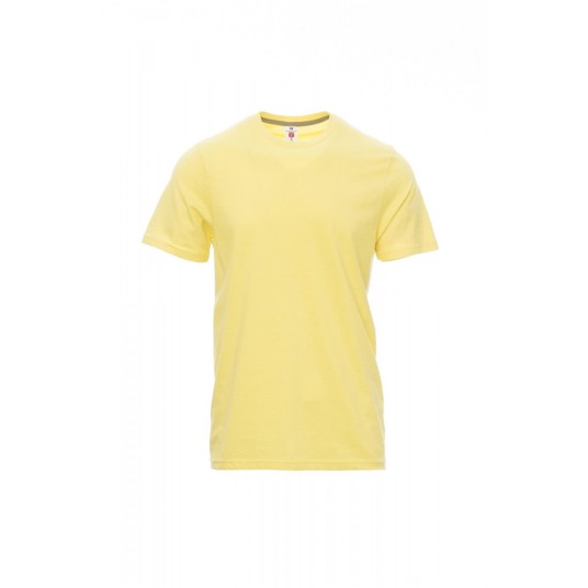 KOSZULKA T-SHIRT MĘSKA SUNSET - JASNOLIMONKOWY