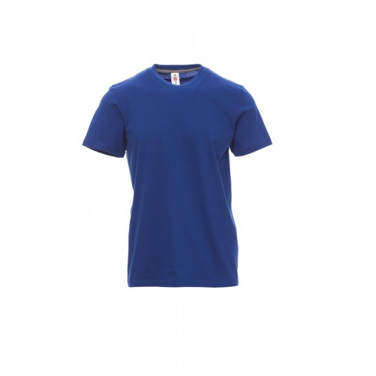 KOSZULKA T-SHIRT MĘSKA SUNSET - KRÓLEWSKI NIEBIESKI