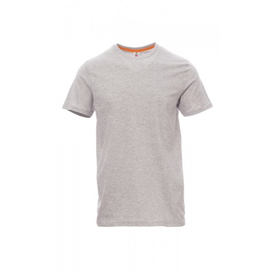 KOSZULKA T-SHIRT MĘSKA SUNSET MELANGE - SZARY MELANŻ