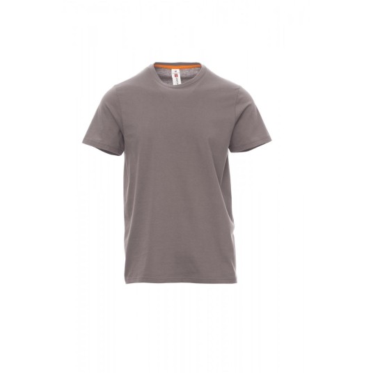 KOSZULKA T-SHIRT MĘSKA SUNSET - SZARY STALOWY