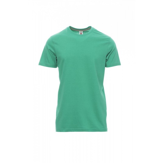 KOSZULKA T-SHIRT MĘSKA SUNSET - SZMARAGDOWY ZIELONY