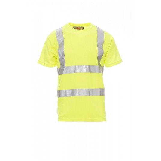 KOSZULKA T-SHIRT ODBLASKOWA MĘSKA AVENUE - ŻÓŁTY FLUO