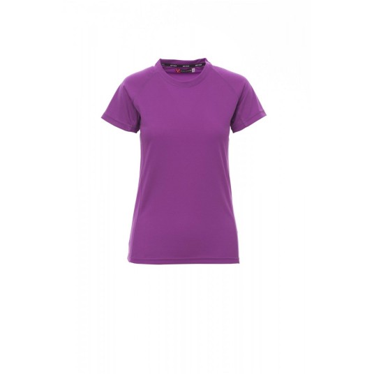 KOSZULKA T-SHIRT SPORTOWA DAMSKA RUNNER LADY - FIOLETOWE LATO