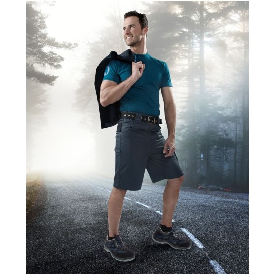 KRÓTKIE SPODENKI 4TECH 04 - SZARO-CZARNY