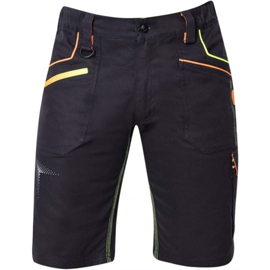 KRÓTKIE SPODENKI ARDON CREATRON - CZARNE NEONOWE