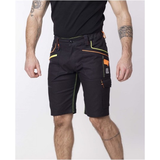 KRÓTKIE SPODENKI ARDON CREATRON - CZARNE NEONOWE