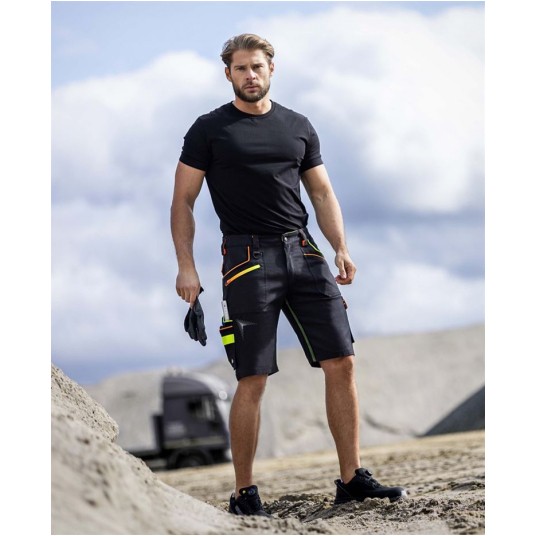 KRÓTKIE SPODENKI ARDON CREATRON - CZARNE NEONOWE