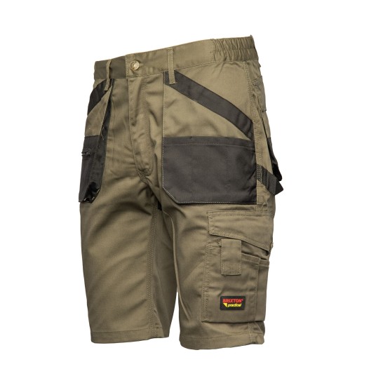 KRÓTKIE SPODENKI BRIXTON PRACTICAL - KHAKI
