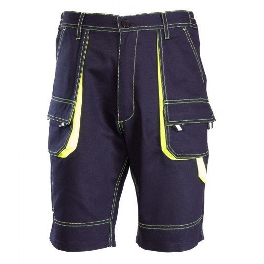 KRÓTKIE SPODENKI BRIXTON SPARK - GRANATOWY-ŻÓŁTY