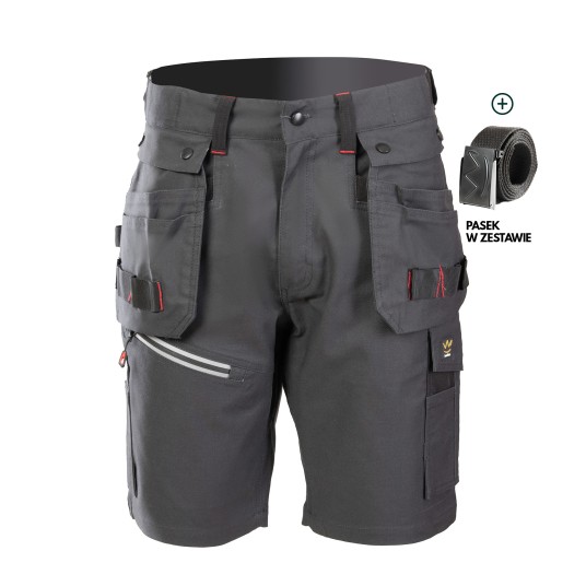 KRÓTKIE SPODENKI SEVEN KINGS PRO - GRAFITOWY