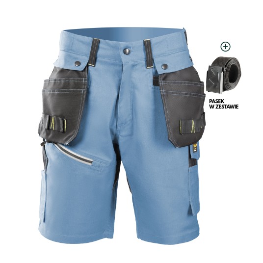 KRÓTKIE SPODENKI SEVEN KINGS PRO - NIEBIESKI-CZARNY