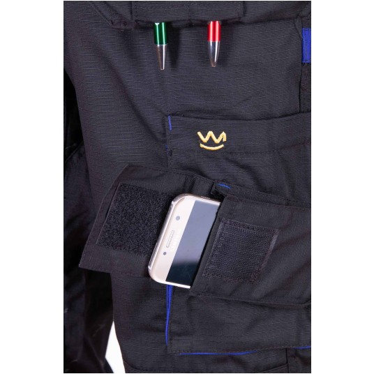 KRÓTKIE SPODENKI SEVEN KINGS TOPAZ - CZARNY