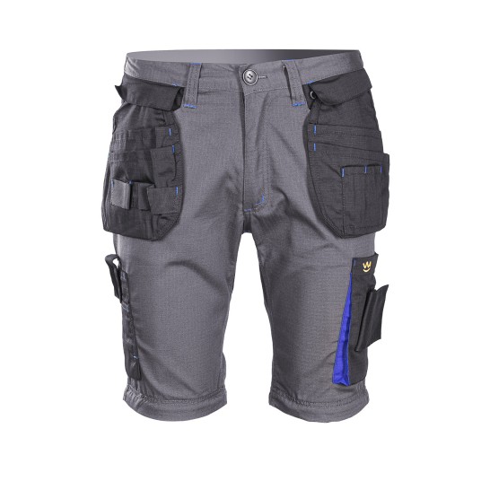 KRÓTKIE SPODENKI SEVEN KINGS TOPAZ - STALOWY