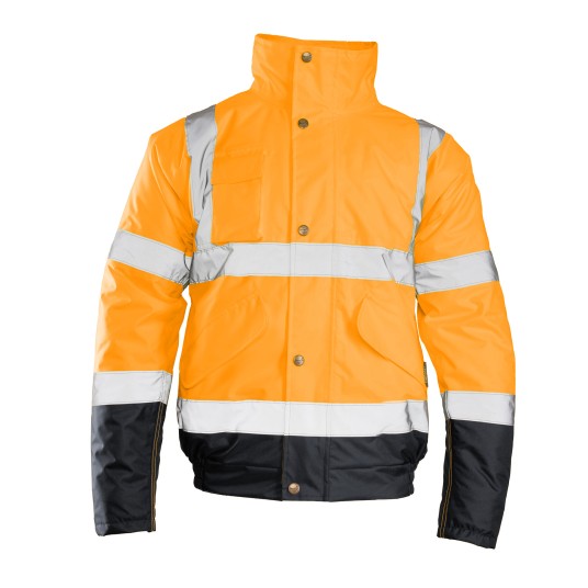 KURTKA BENEFIT HI VI - POMARAŃCZOWY