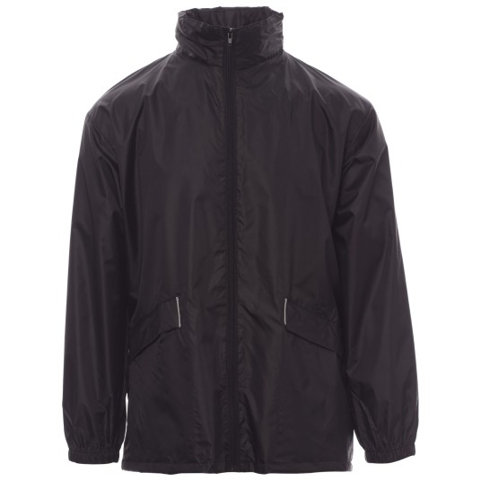 KURTKA CAŁOROCZNA PRZECIWDESZCZOWA WIND - CZARNY