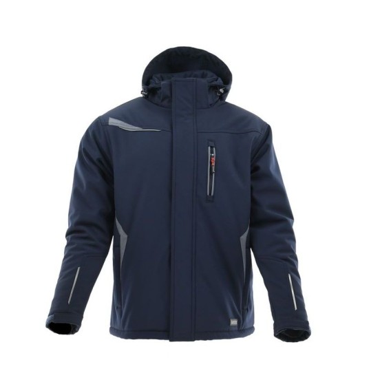 KURTKA DŁUGA OCIEPLANA COMFORT WINTER SZARY