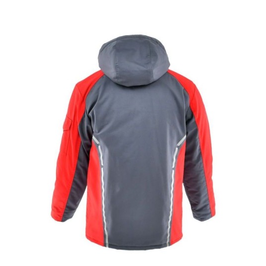 KURTKA DŁUGA OCIEPLANA STANDARD WINTER CIEMNOSZARY